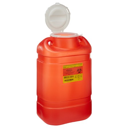 Sharps Container BD Red Base 18 H X 7-1/2 W X 10-1/2 D Inch Vertical Entry 5 Gallon,Packaging Type- Each