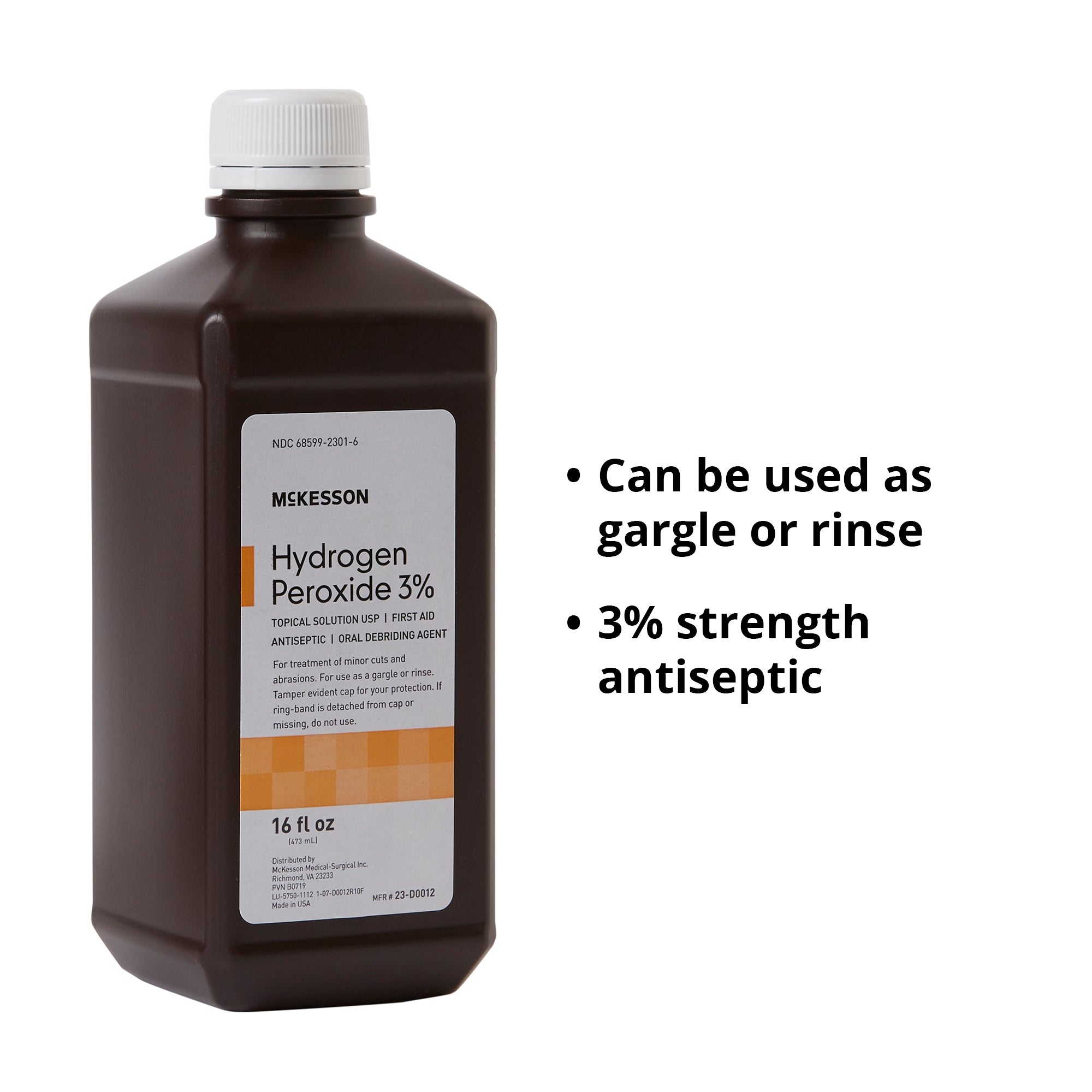 Antiseptic McKesson Brand Topical Liquid 16 oz. Bottle, Packaging Type- Case