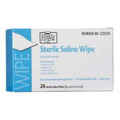 Saline Cleansing Towelette Hygea Individual Packet Unscented 24 Count, Packaging Type- Case