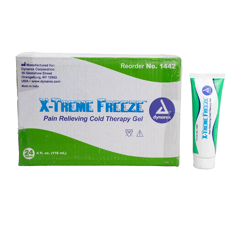 dynarex x treme freeze pain relieving cold therapy gel