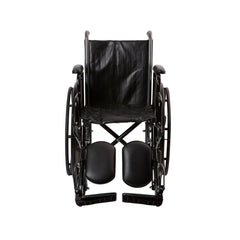 Wheelchair McKesson Dual Axle Desk Length Arm Swing-Away Elevating Legrest Black Upholstery 16 Inch Seat Width Adult 250 lbs. Weight Capacity, Packaging Type- Each