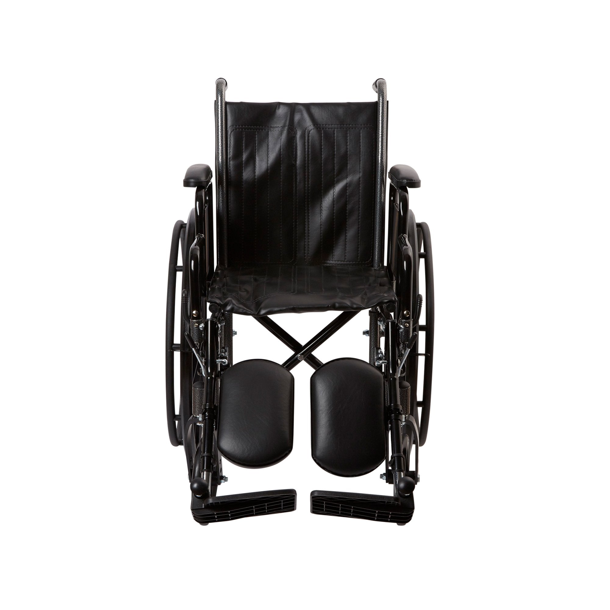 Wheelchair McKesson Dual Axle Desk Length Arm Swing-Away Elevating Legrest Black Upholstery 16 Inch Seat Width Adult 250 lbs. Weight Capacity, Packaging Type- Each