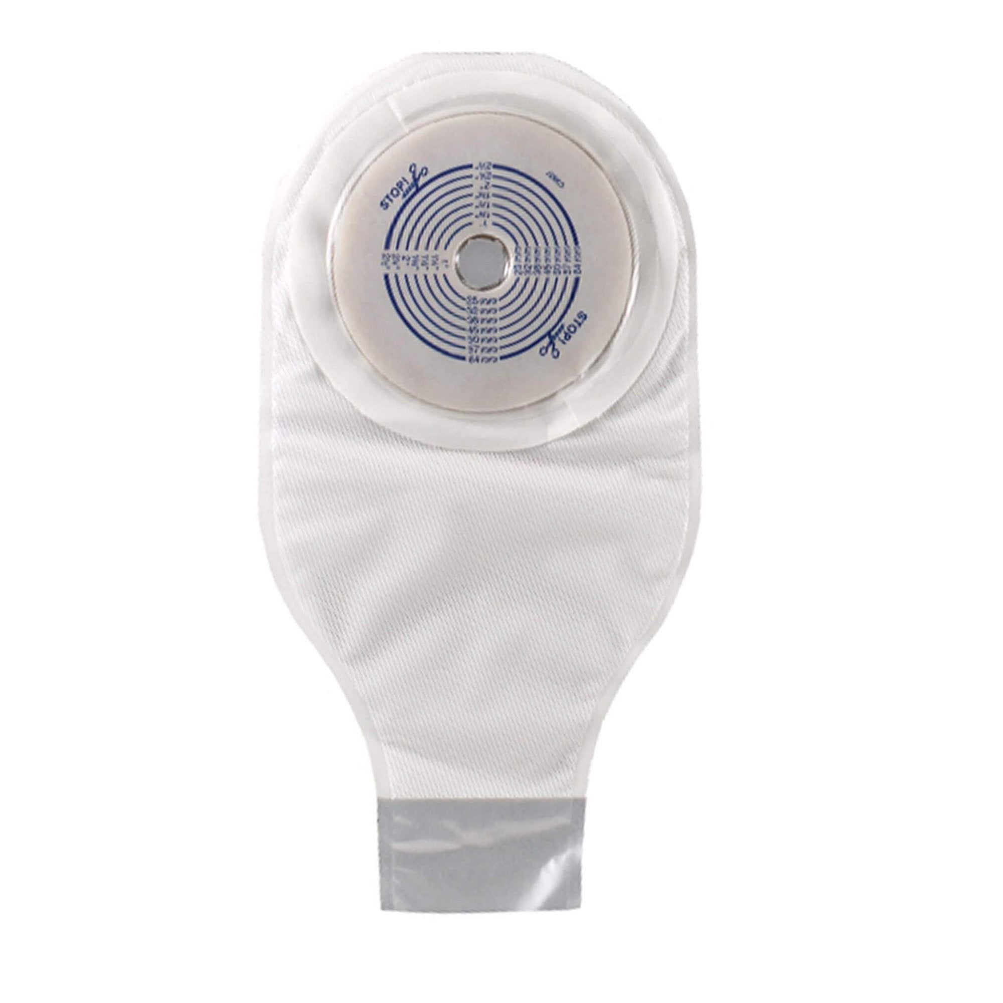 Colostomy Pouch ActiveLife One-Piece System 12 Inch Length Flat, Trim To Fit 3/4 to 2-1/2 Inch Stoma Drainable,Packaging Type- Box