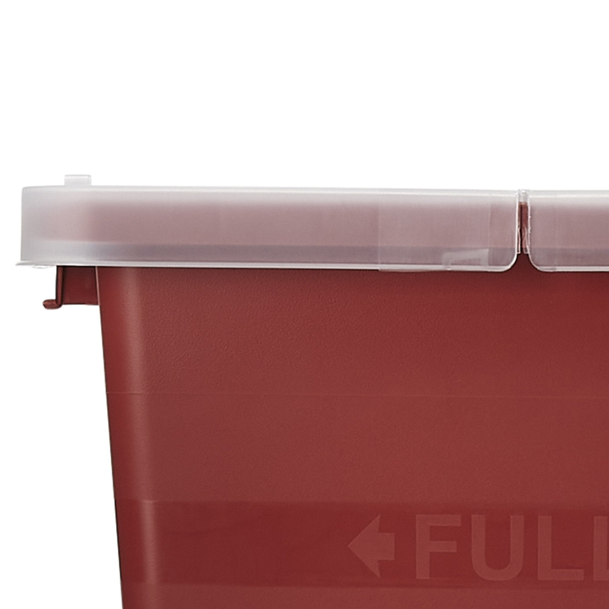 Sharps Container SharpSafety Red Base 17-1/2 H X 15-1/2 W X 11 D Inch Vertical Entry 8 Gallon,Packaging Type- Each