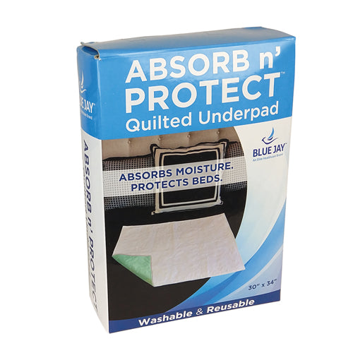 Reusable Absorbent Underpad 34  X 36  By Blue Jay