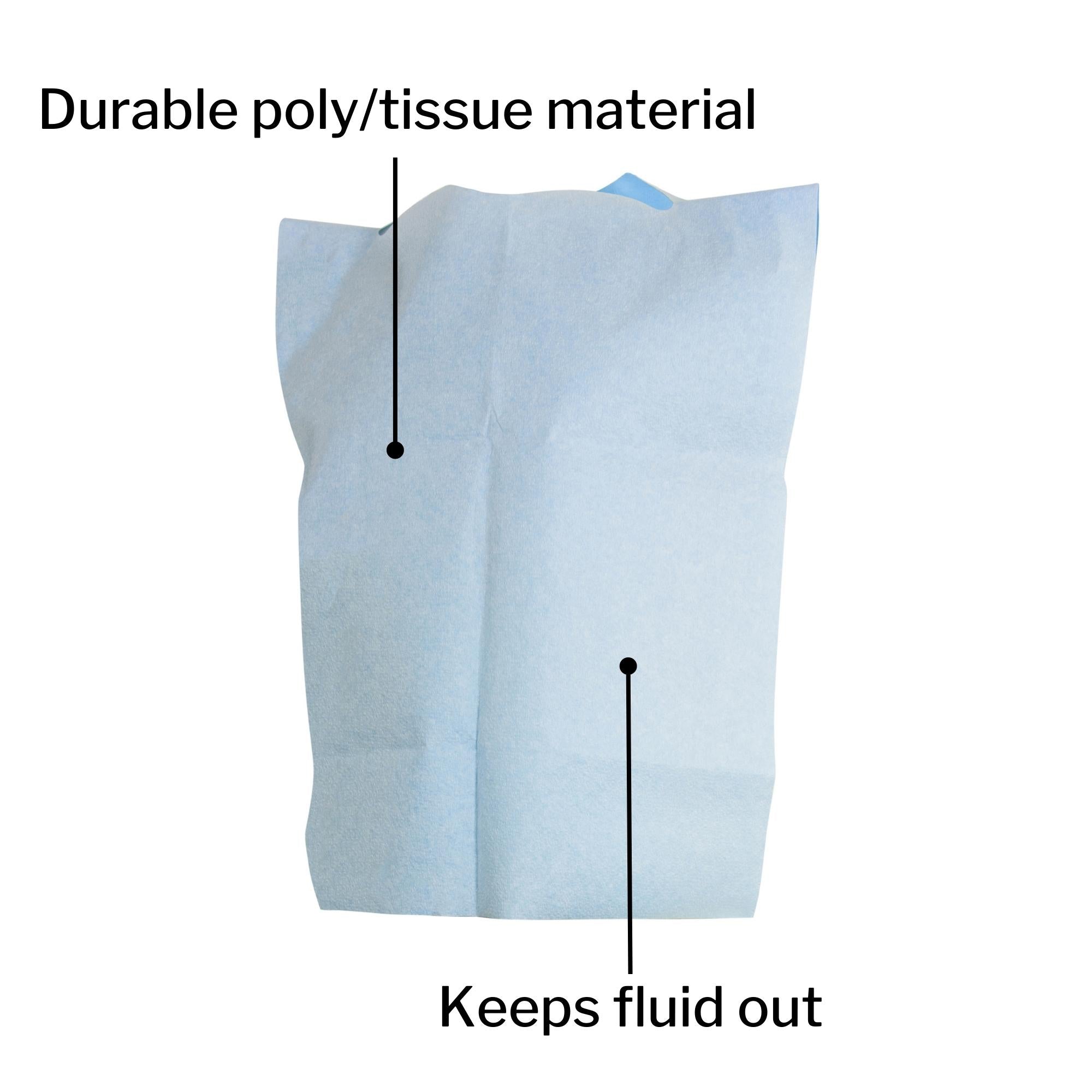 Bib McKesson Slipover Disposable Poly / Tissue, Packaging Type- Case