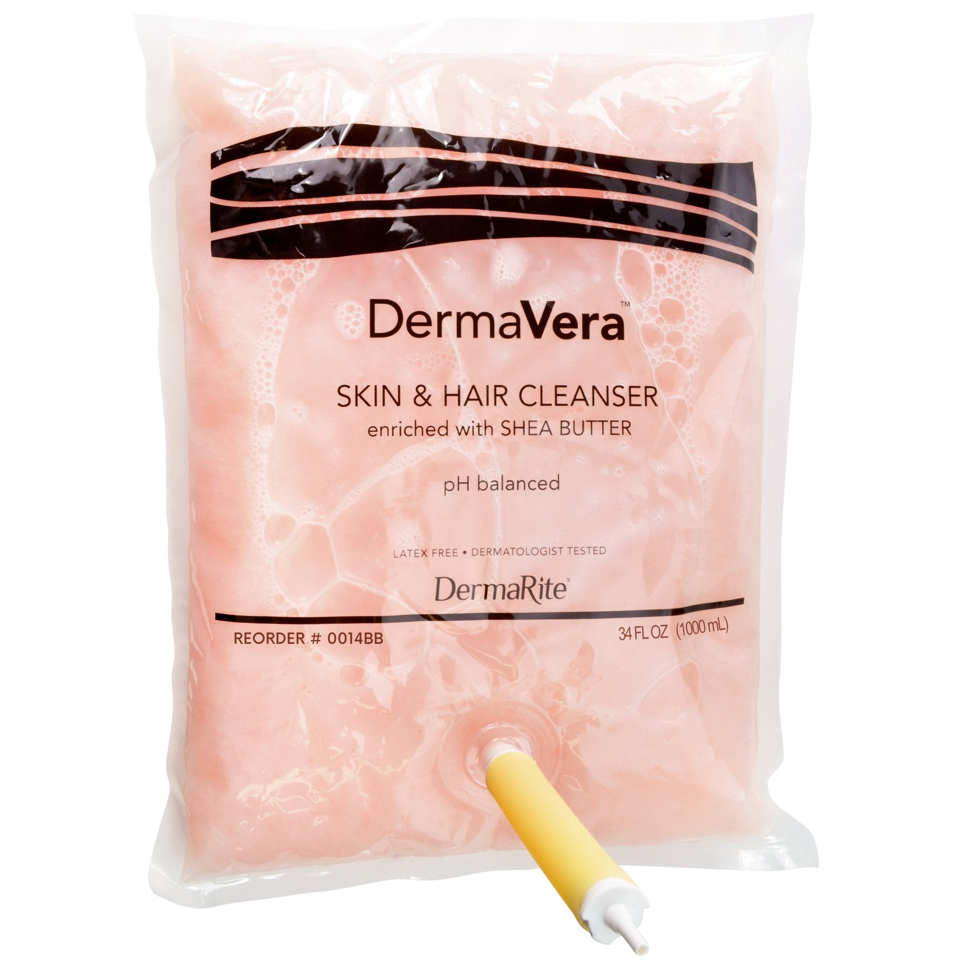 Shampoo and Body Wash DermaVera 1,000 mL Dispenser Refill Bag Scented