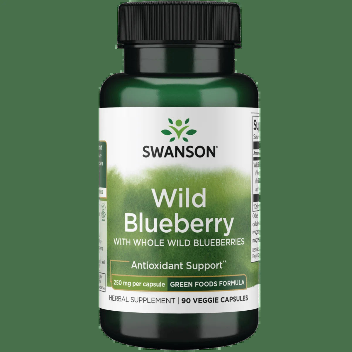 Wild Blueberry 250 Mg 90 Veggie Capsules