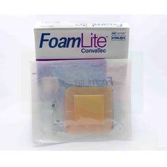 Thin Foam Dressing FoamLite 3-1/4 X 3-1/4 Inch With Border Film Backing Silicone Adhesive Square Sterile, Packaging Type- Box