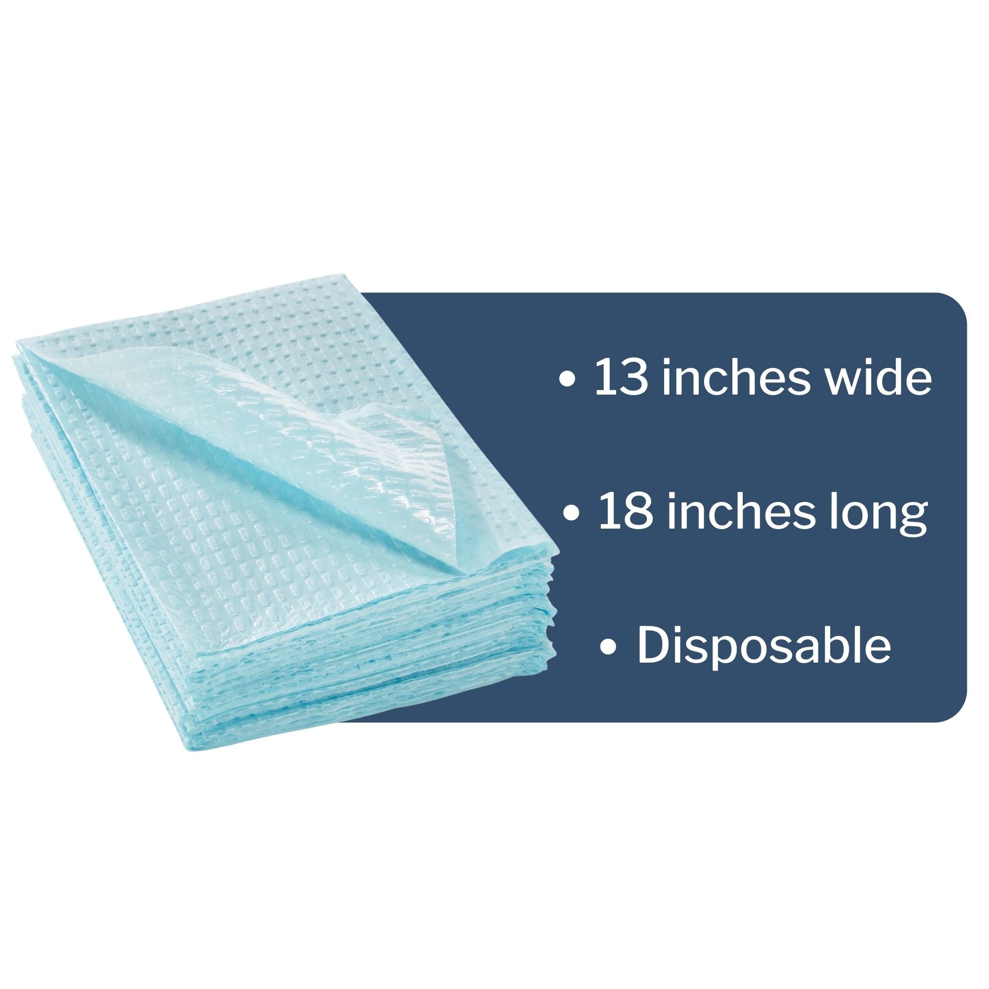 Procedure Towel McKesson 13 W X 18 L Inch Blue NonSterile, Packaging Type- 500/CS