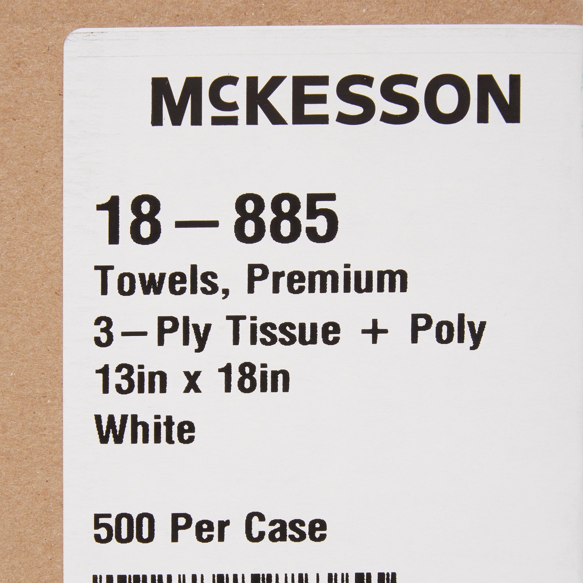 Procedure Towel McKesson 13 W X 18 L Inch White NonSterile, Packaging Type- Case