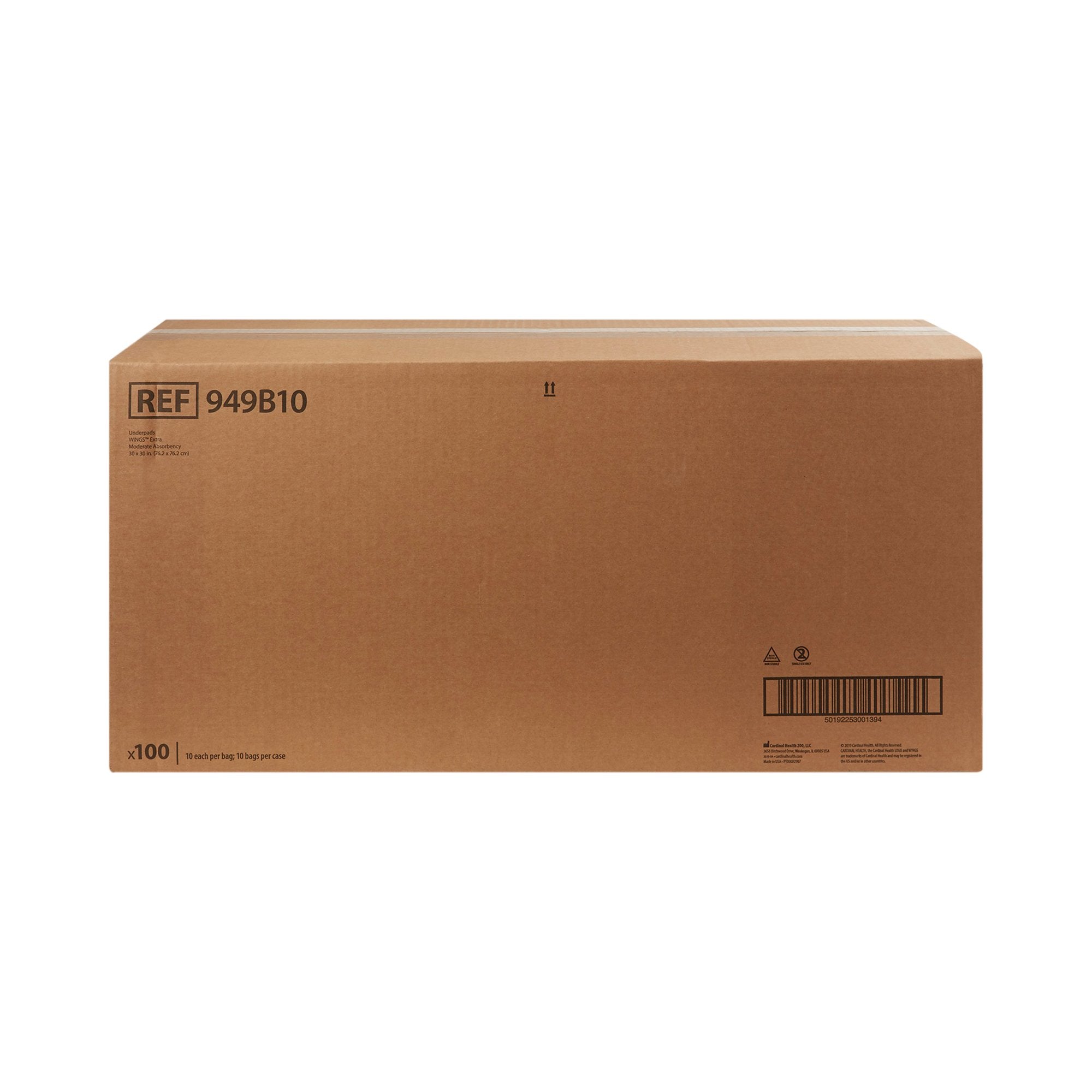 Disposable Underpad Simplicity Extra 30 X 30 Inch Fluff Moderate Absorbency, Packaging Type- Case