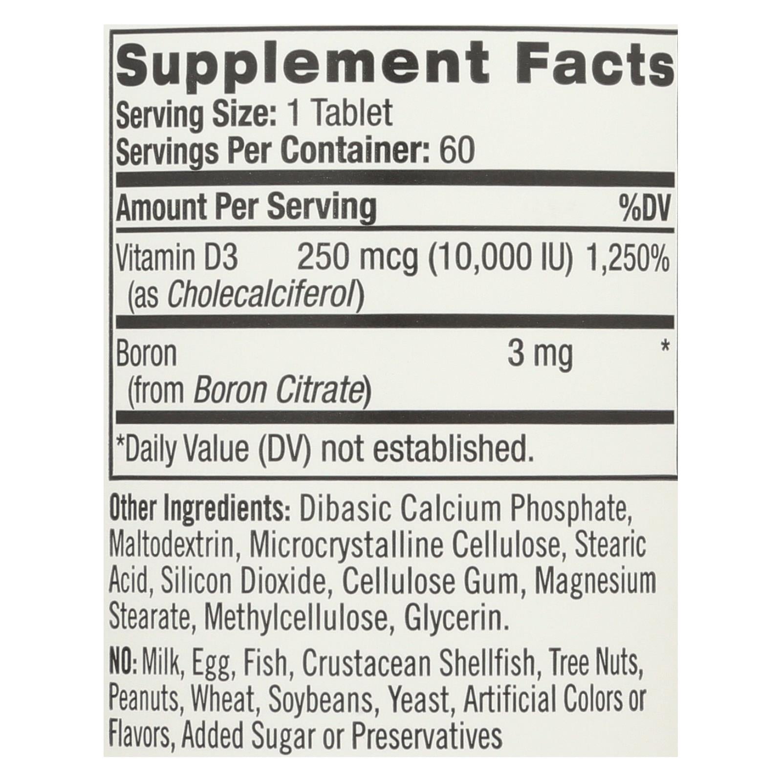 Natrol Vitamin D3 - 10000 Iu - 60 Tablets