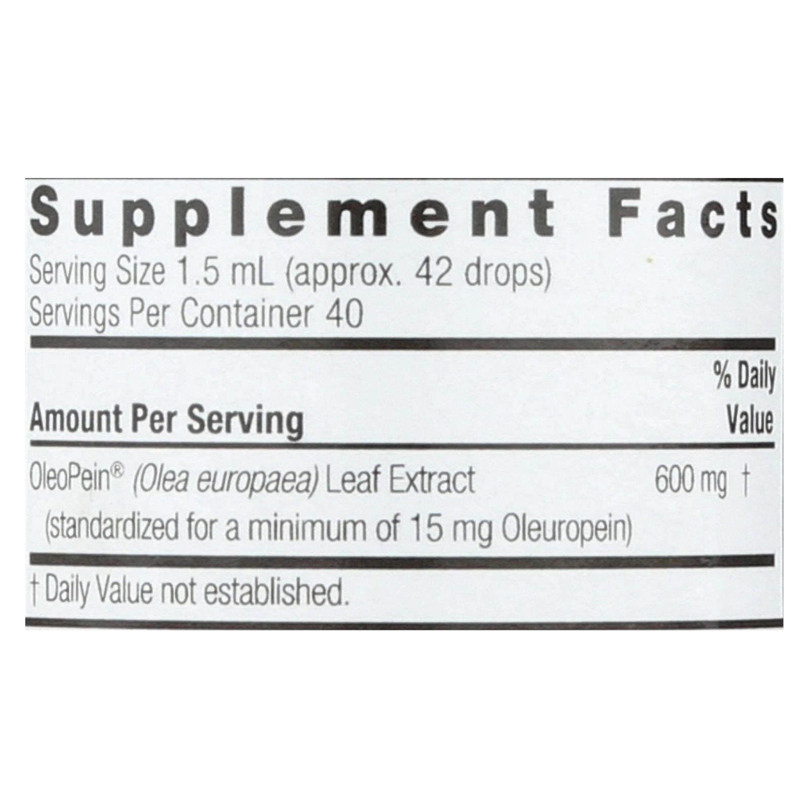 Nature's Answer - Oleopein Olive Leaf Alcohol Free
