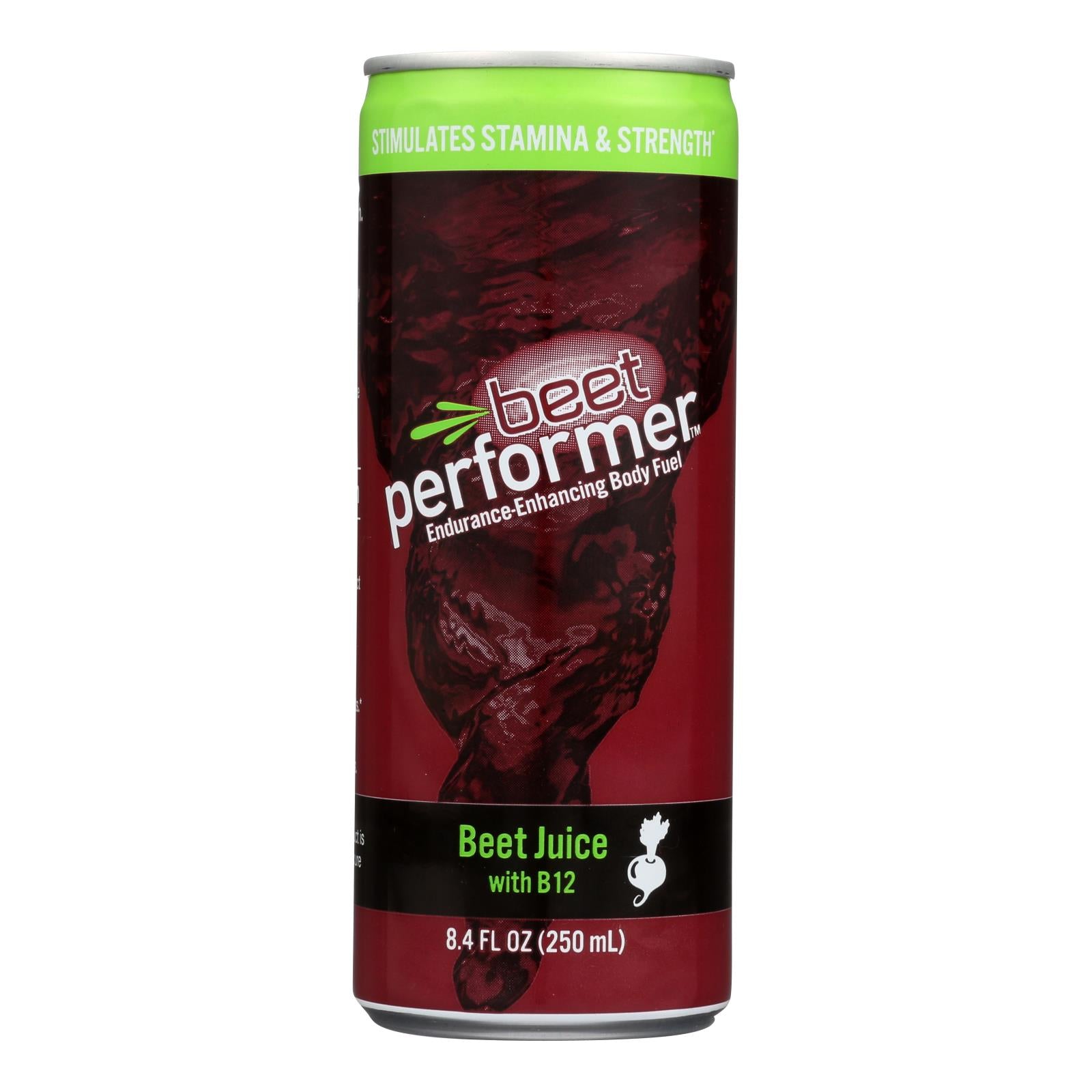 Beet Performer Beet Juice - B12 - Case Of 12 - 8.4 Fl Oz. - All Care Store