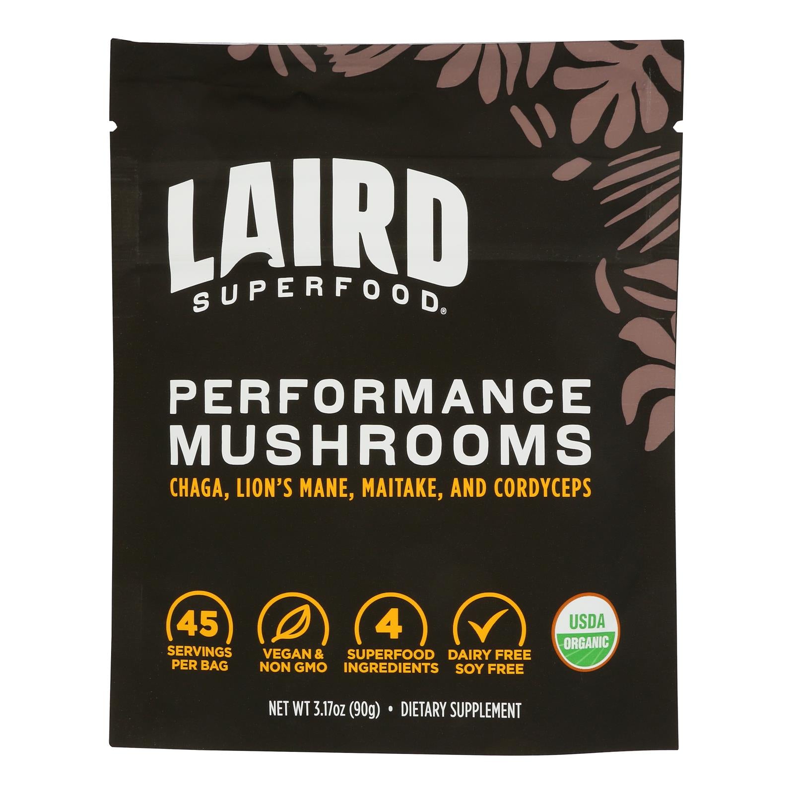 Laird Superfood - Beverage Bstr Prfmce Mushroom - 1 Each-3.17 Oz - All Care Store