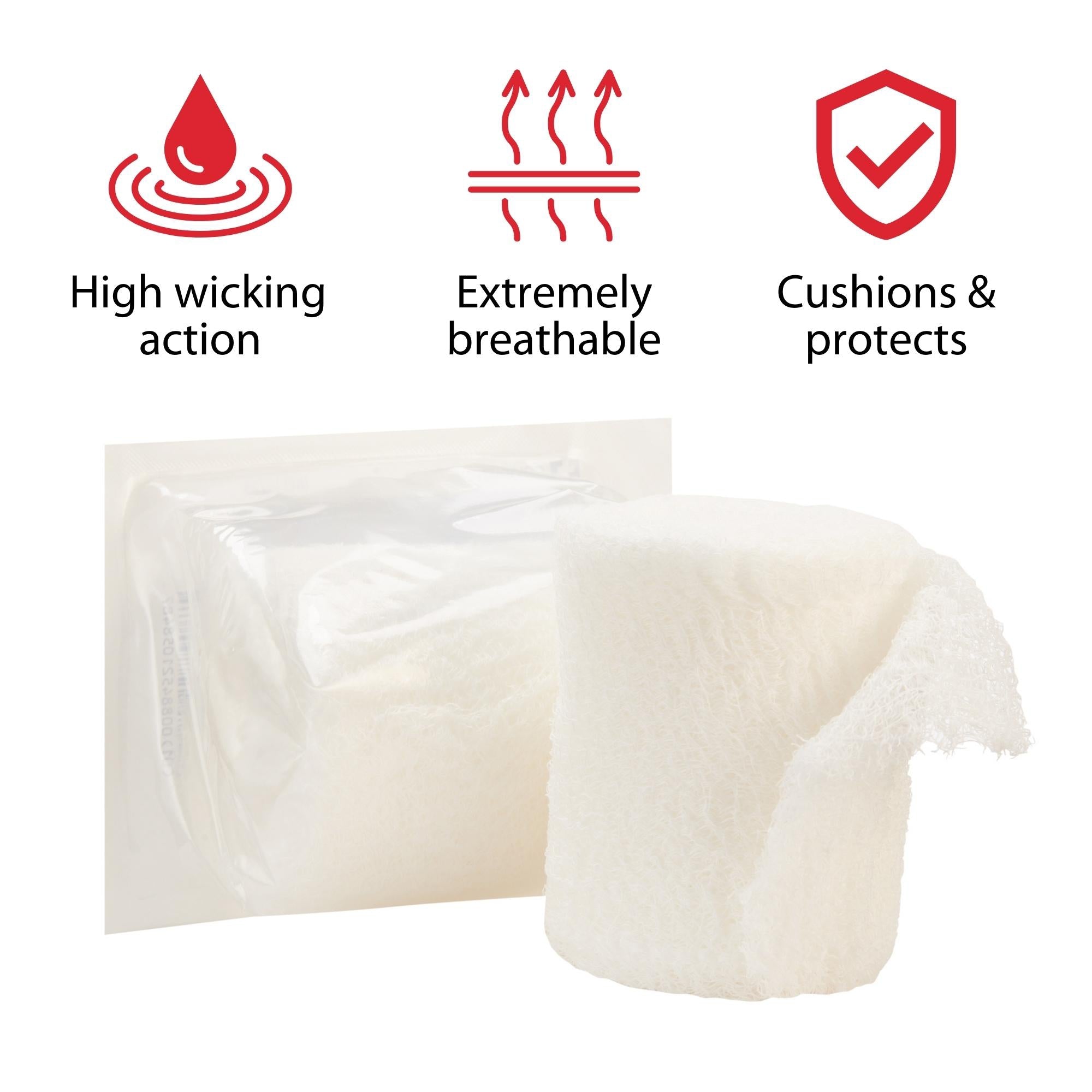 Fluff Bandage Roll Kerlix 3-4/10 Inch X 3-6/10 Yard 6-Ply Sterile 1 per Pouch, Packaging Type- Case