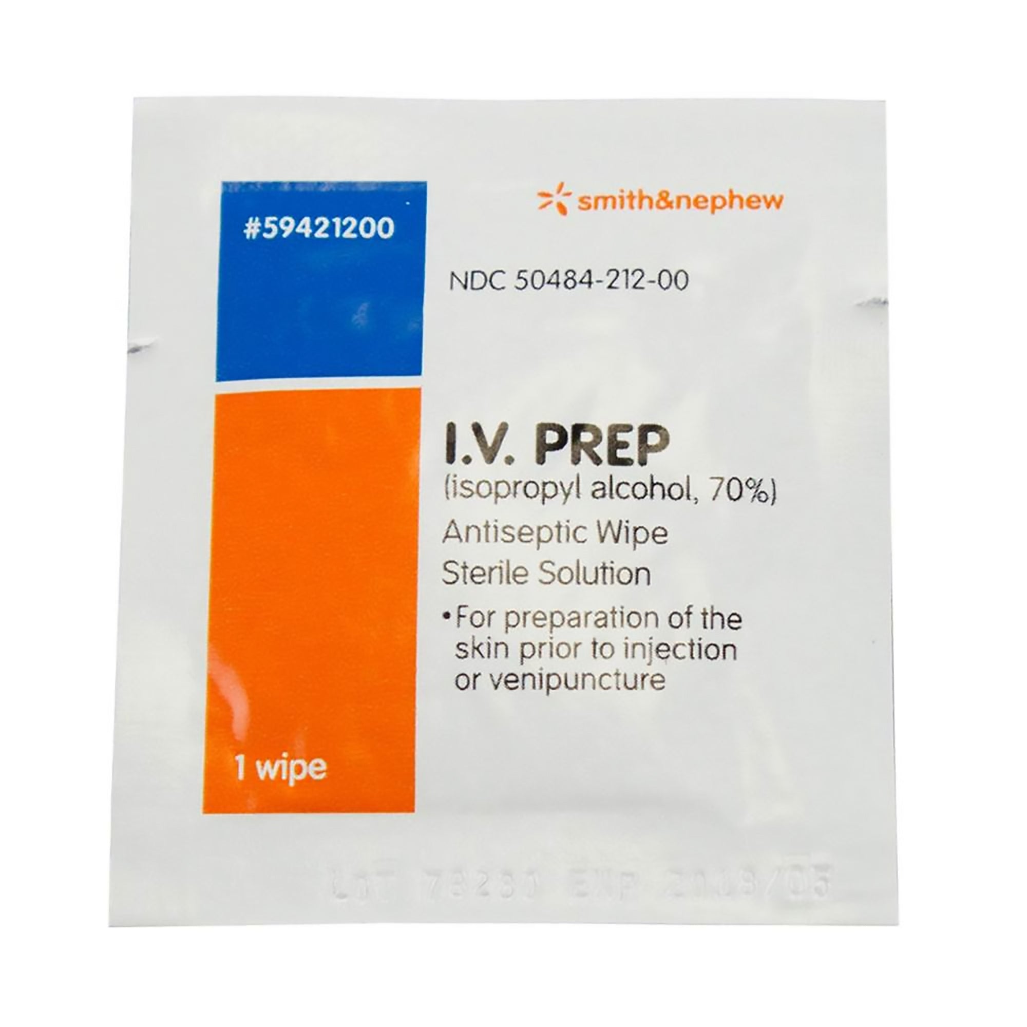 Alcohol Prep Pad IV PREP 70% Strength Isopropyl Alcohol Individual Packet Sterile, Packaging Type- Case