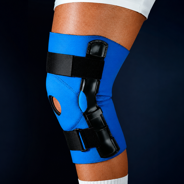 Neoprene Open Patella Hinged Knee Brace Xl 17 -19  Sportaid