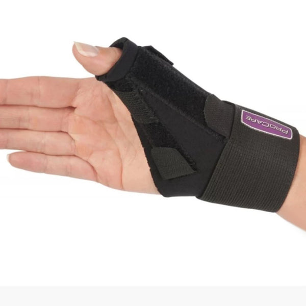 Thumb Splint ProCare One Size Fits Most Right Hand Black, Packaging Type- Each Default Title