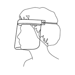 Face Shield Halyard One Size Fits Most 3/4 Length Anti-fog Disposable NonSterile, Packaging Type- Case