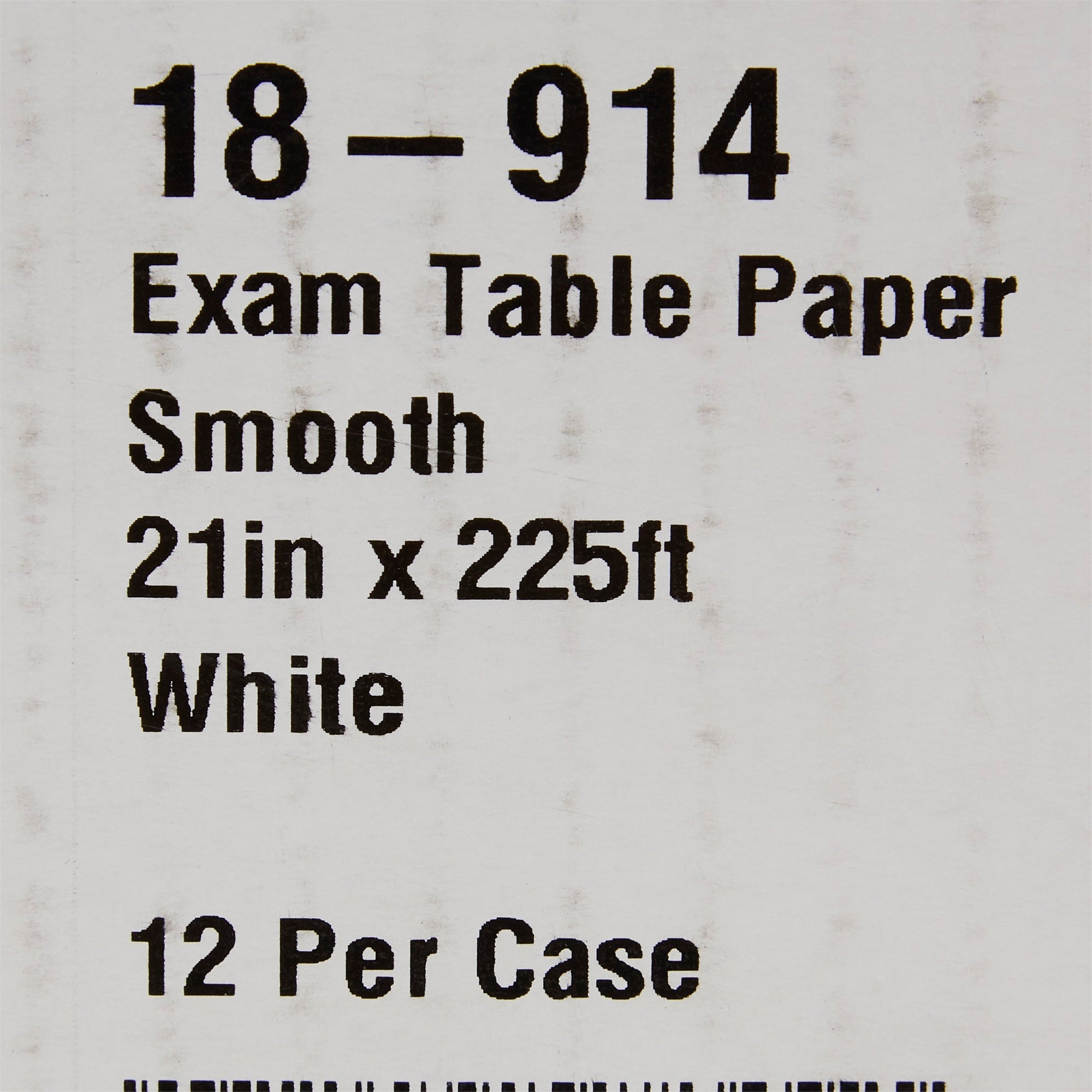 Table Paper McKesson 21 Inch Width 225 Foot Length White Smooth, Packaging Type- Case
