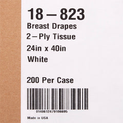 General Purpose Drape McKesson Breast Drape 24 W X 40 L Inch NonSterile, Packaging Type- Case