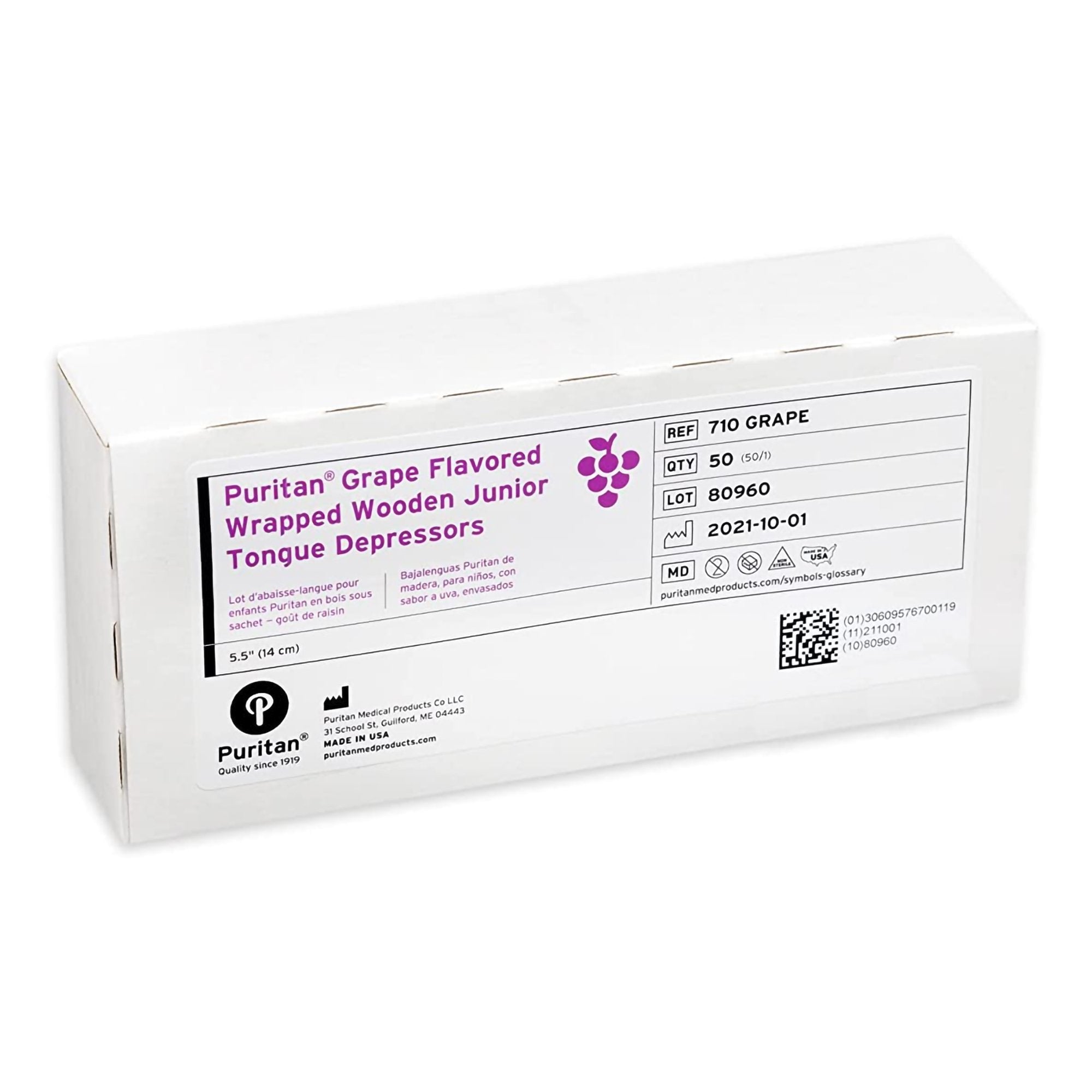 Tongue Depressor Puritan 5-1/2 Inch Length Wood Junior,Packaging Type- Box