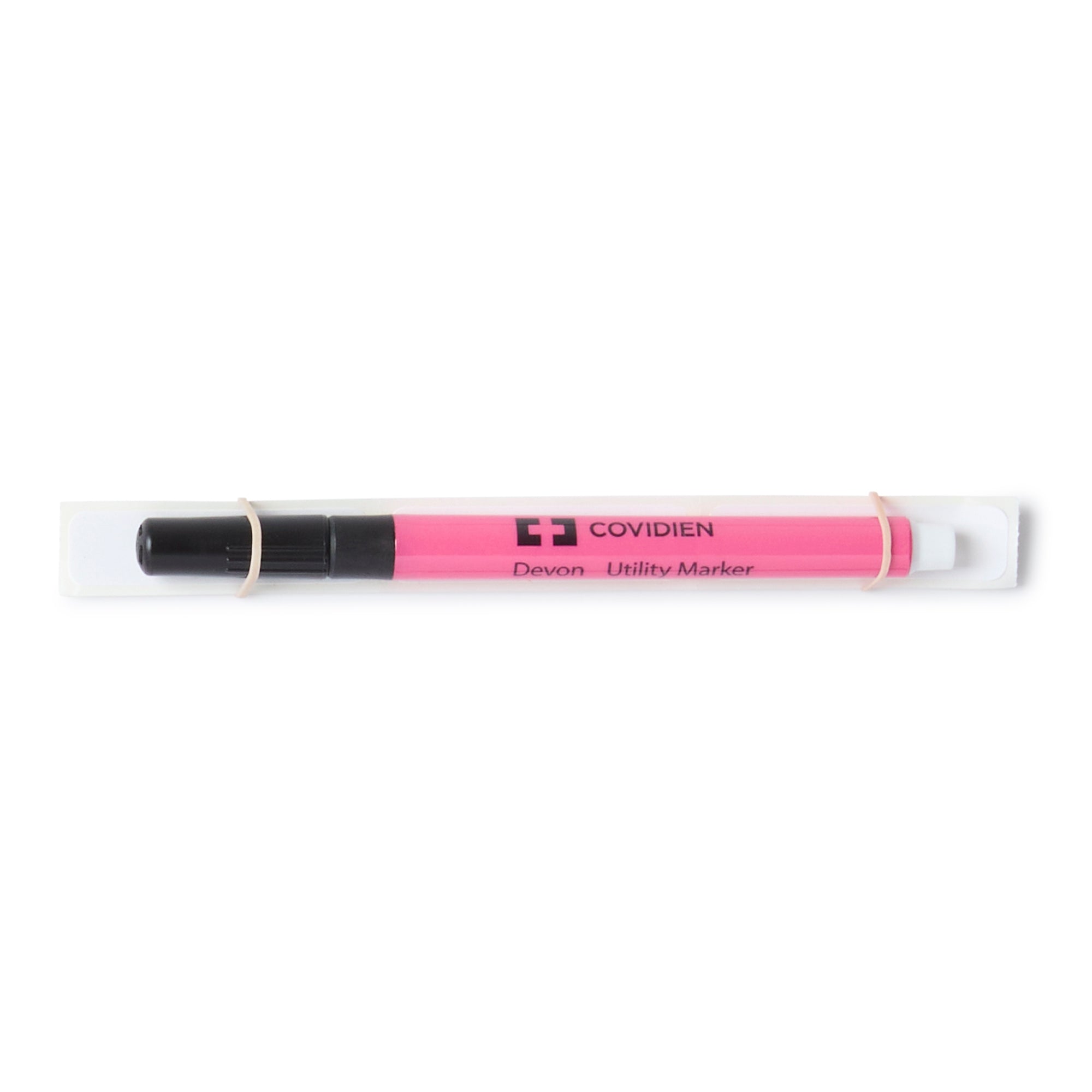 Medical Utility Marker with Labels Devon Permanent Black Ink Sterile Full Size Fine Tip,Packaging Type- Box