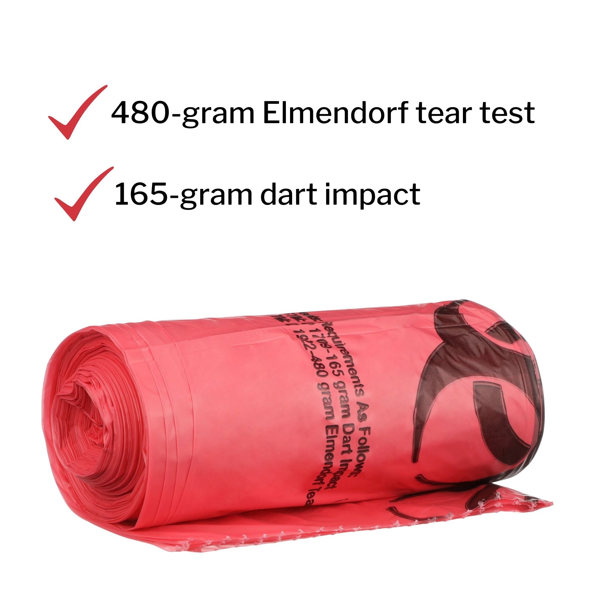 Infectious Waste Bag McKesson 30 to 33 gal. Red Bag 31 X 41 Inch, Packaging Type- Case