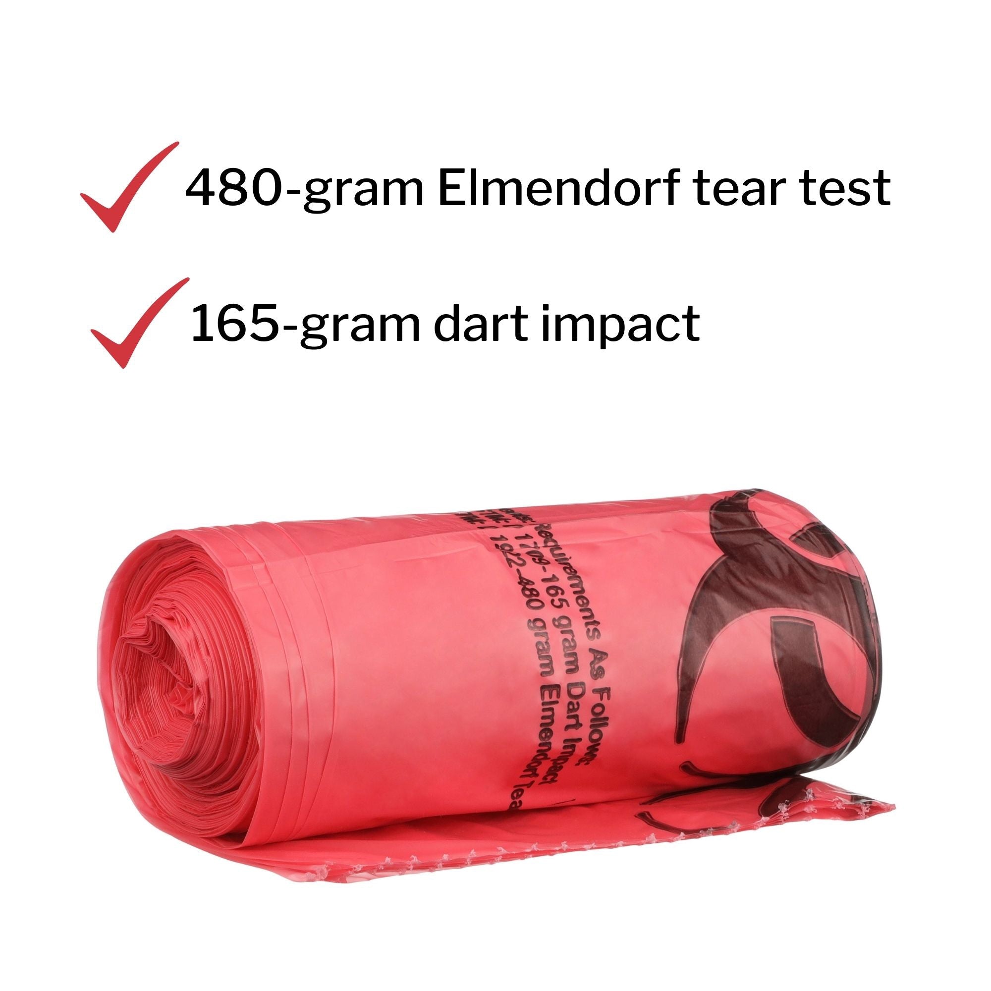 Infectious Waste Bag McKesson 7 to 10 gal. Red Bag 24 X 24 Inch, Packaging Type- Case