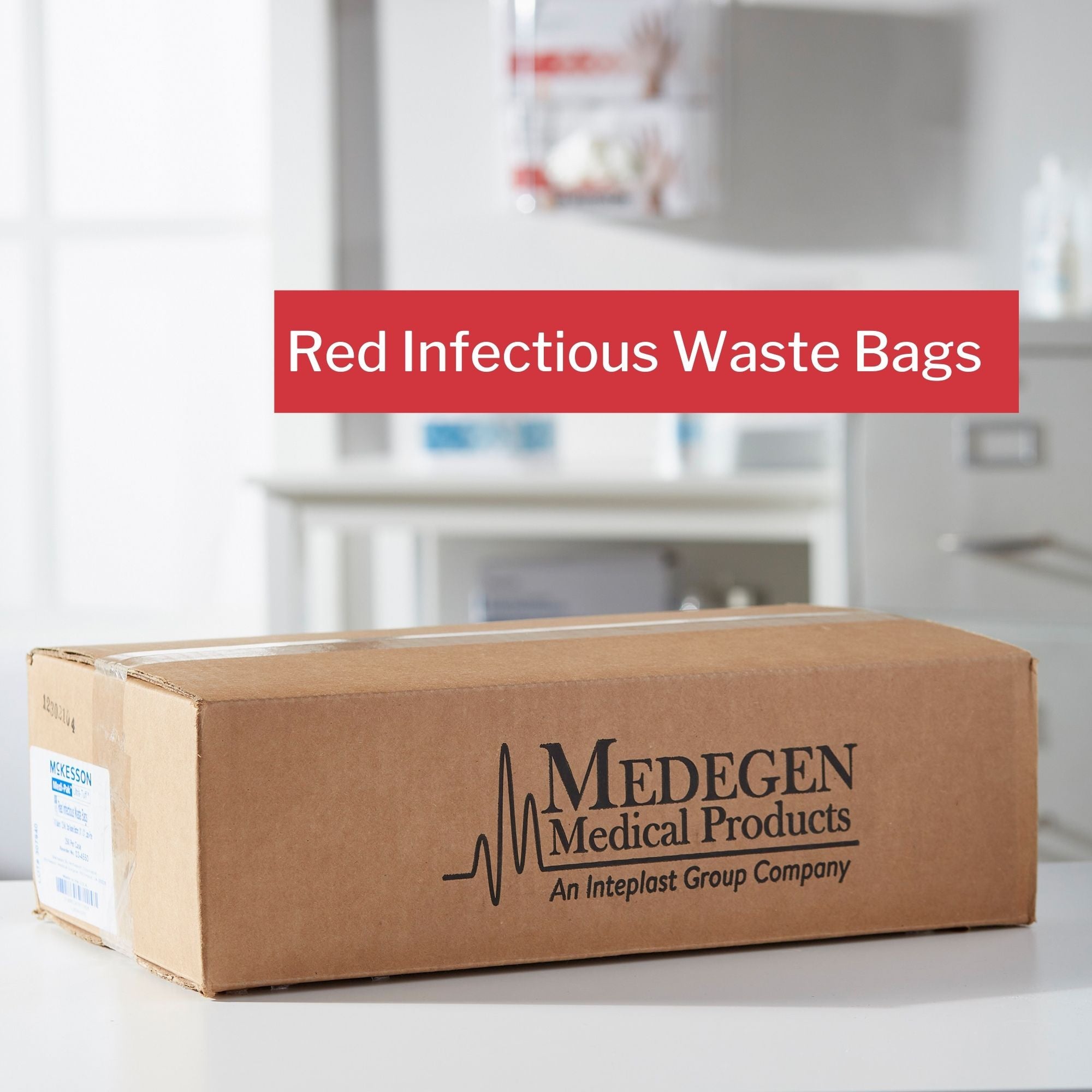 Infectious Waste Bag McKesson 7 to 10 gal. Red Bag 24 X 24 Inch, Packaging Type- Case
