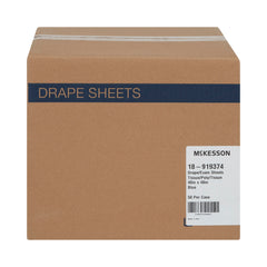 McKesson General Purpose Drape Sheet – Blue Tissue/Poly/Tissue Leak-Proof, 40 × 48 in Nonfenestrated, Latex-Free (Case of 50) | BAA & TAA Compliant