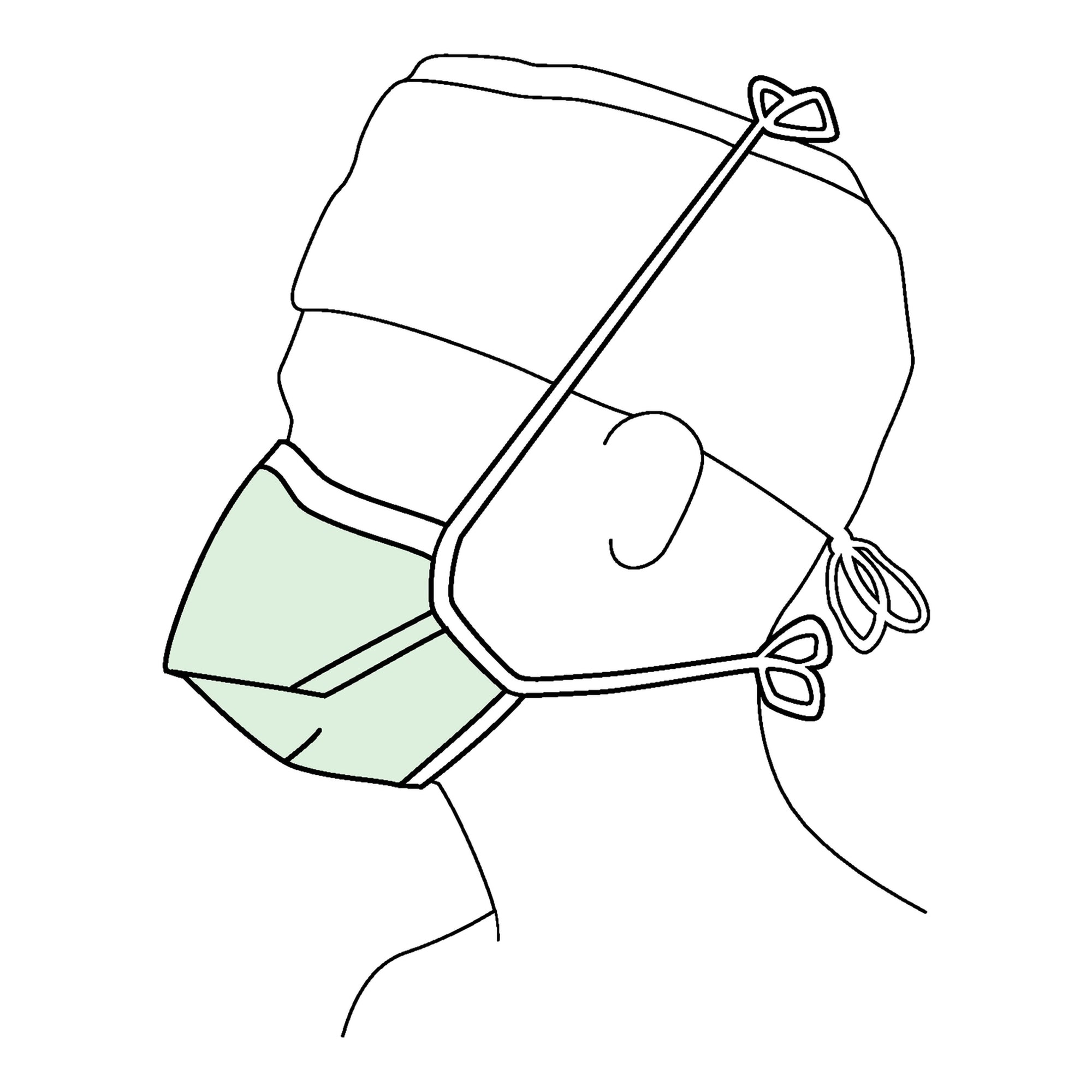 Surgical Mask Halyard Not Rated Tie Closure One Size Fits Most, Packaging Type- Box