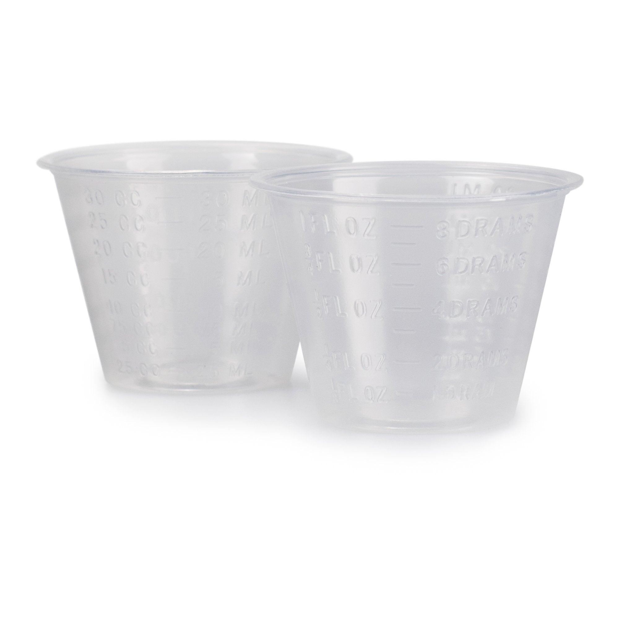 Medicine Cup McKesson 1 oz. Clear Plastic Disposable NonSterile, Packaging Type- Case
