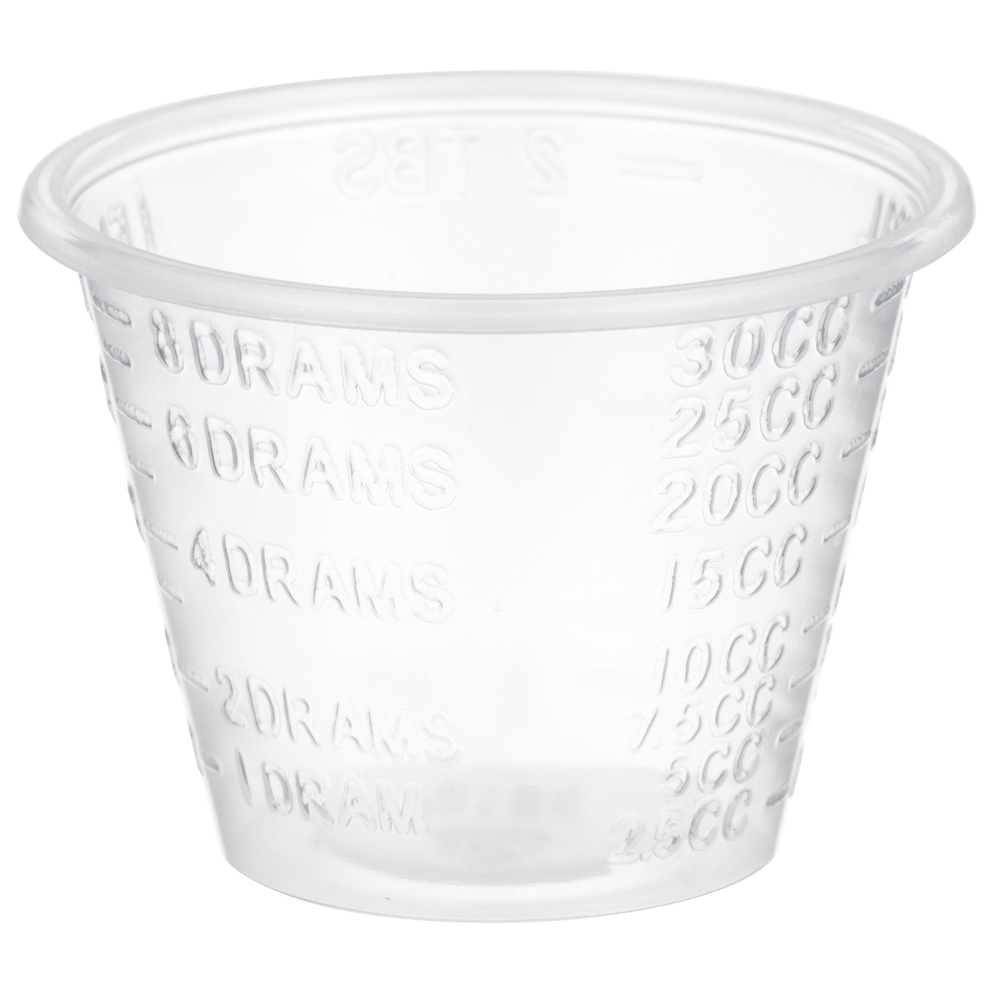 Medicine Cup McKesson 1 oz. Clear Plastic Disposable NonSterile, Packaging Type- Case