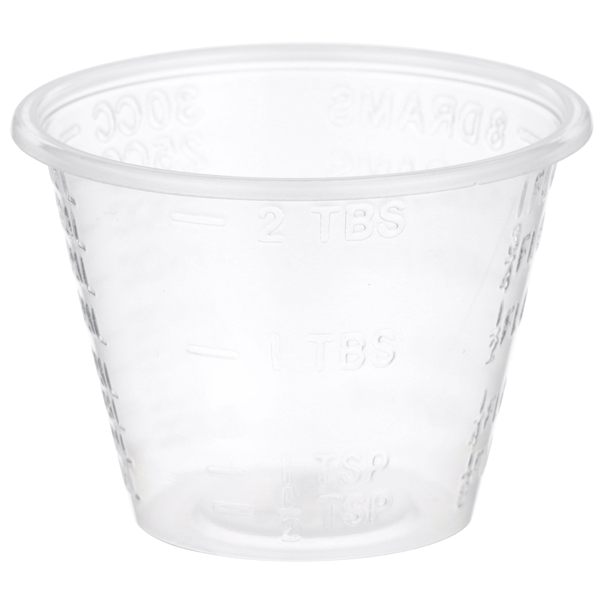 Medicine Cup McKesson 1 oz. Clear Plastic Disposable NonSterile, Packaging Type- Case