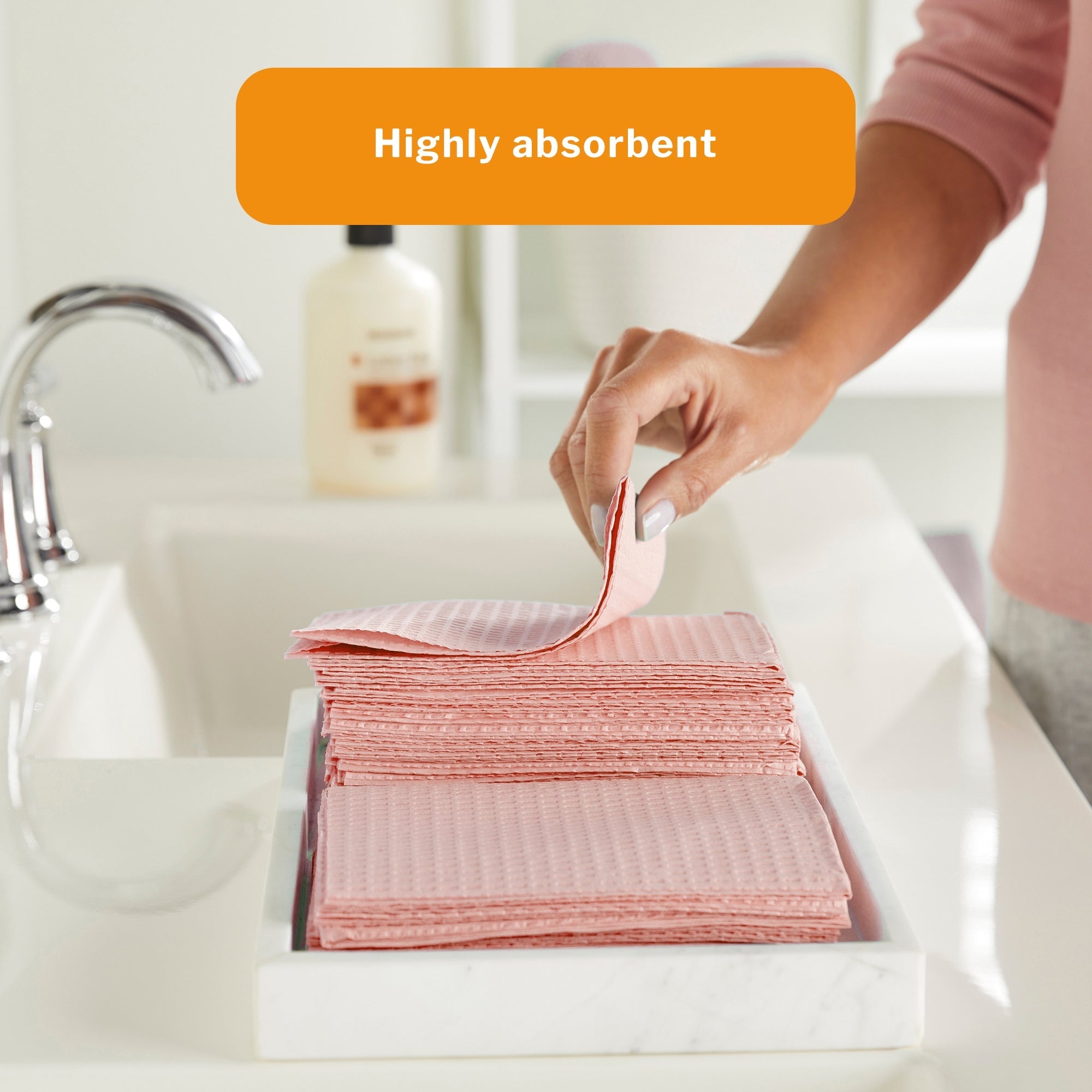 Procedure Towel McKesson 13 W X 18 L Inch Mauve NonSterile, Packaging Type- Case