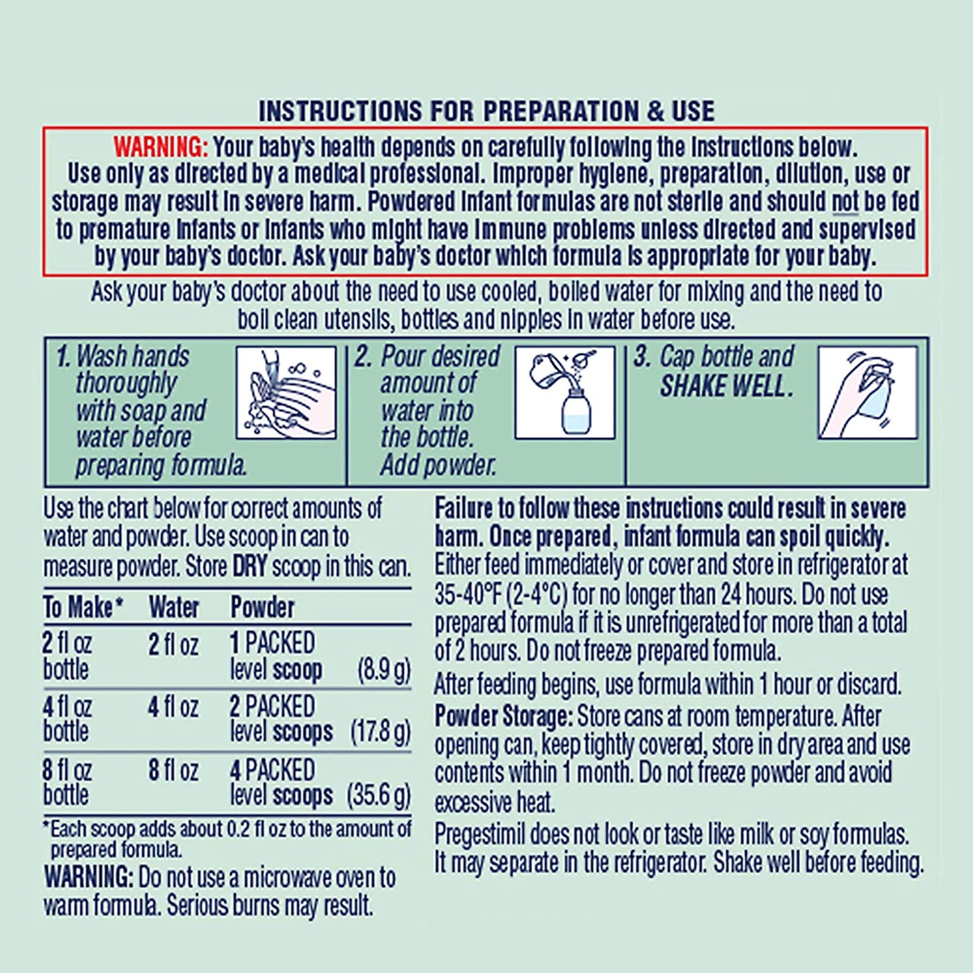 Pregestimil Hypoallergenic Infant Formula – Powder with MCT Oil for Fat Malabsorption, 1 lb Can (Case of 6) | HCPCS B4161