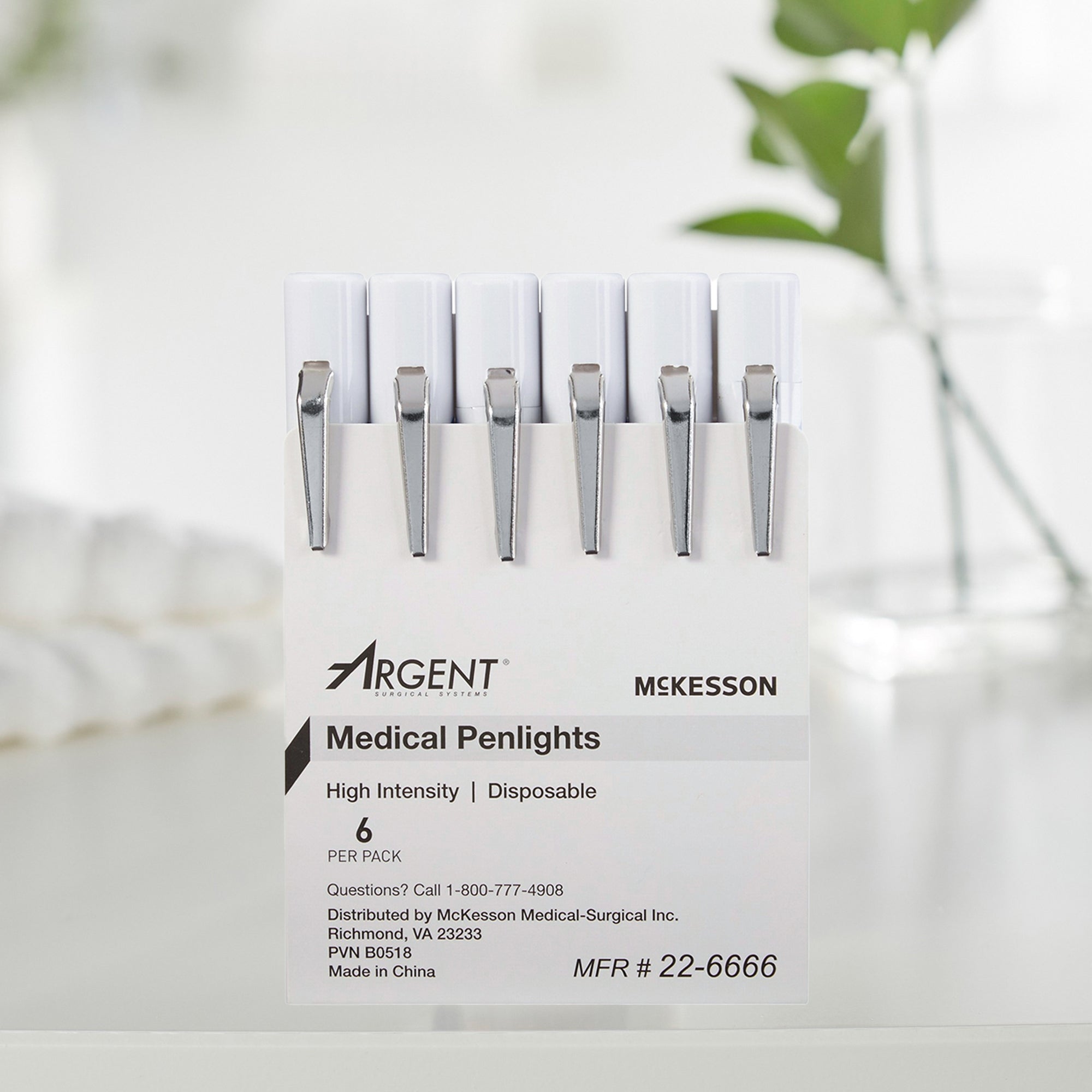 Penlight McKesson White Light 4-1/2 Inch Disposable, Packaging Type - Each