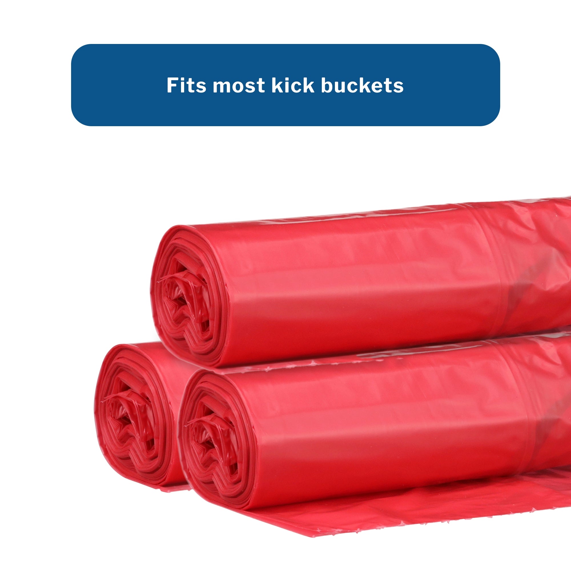 Kick Bucket Liner McKesson 7 to 10 gal. Red Bag 8 X 12 X 24 Inch, Packaging Type- Case