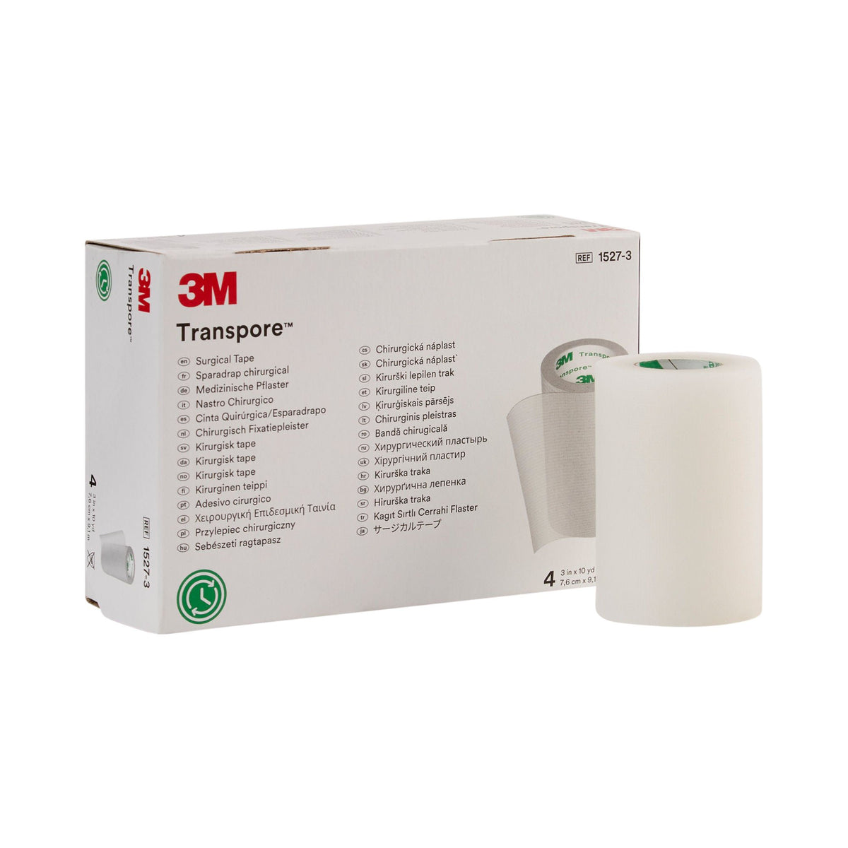 Medical Tape 3M Transpore Transparent 1/2 Inch X 10 Yard Plastic NonSterile - 3 inch x 10 yd (Case)