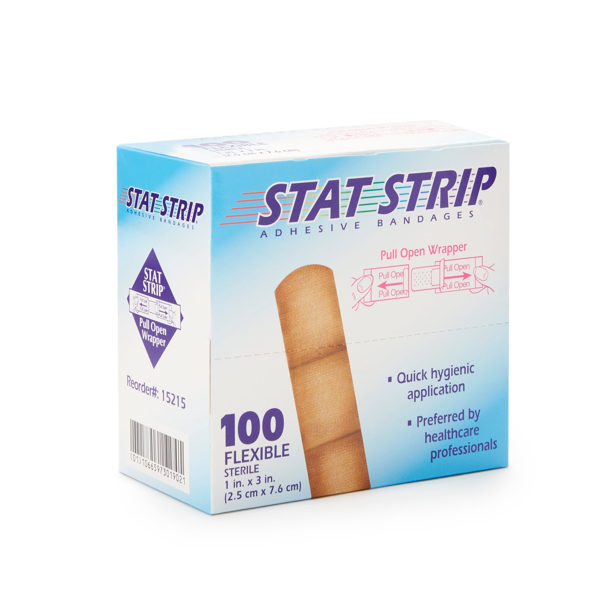 Adhesive Strip American White Cross Stat Strip 1 X 3 Inch Fabric Rectangle Tan Sterile, Packaging Type- Case