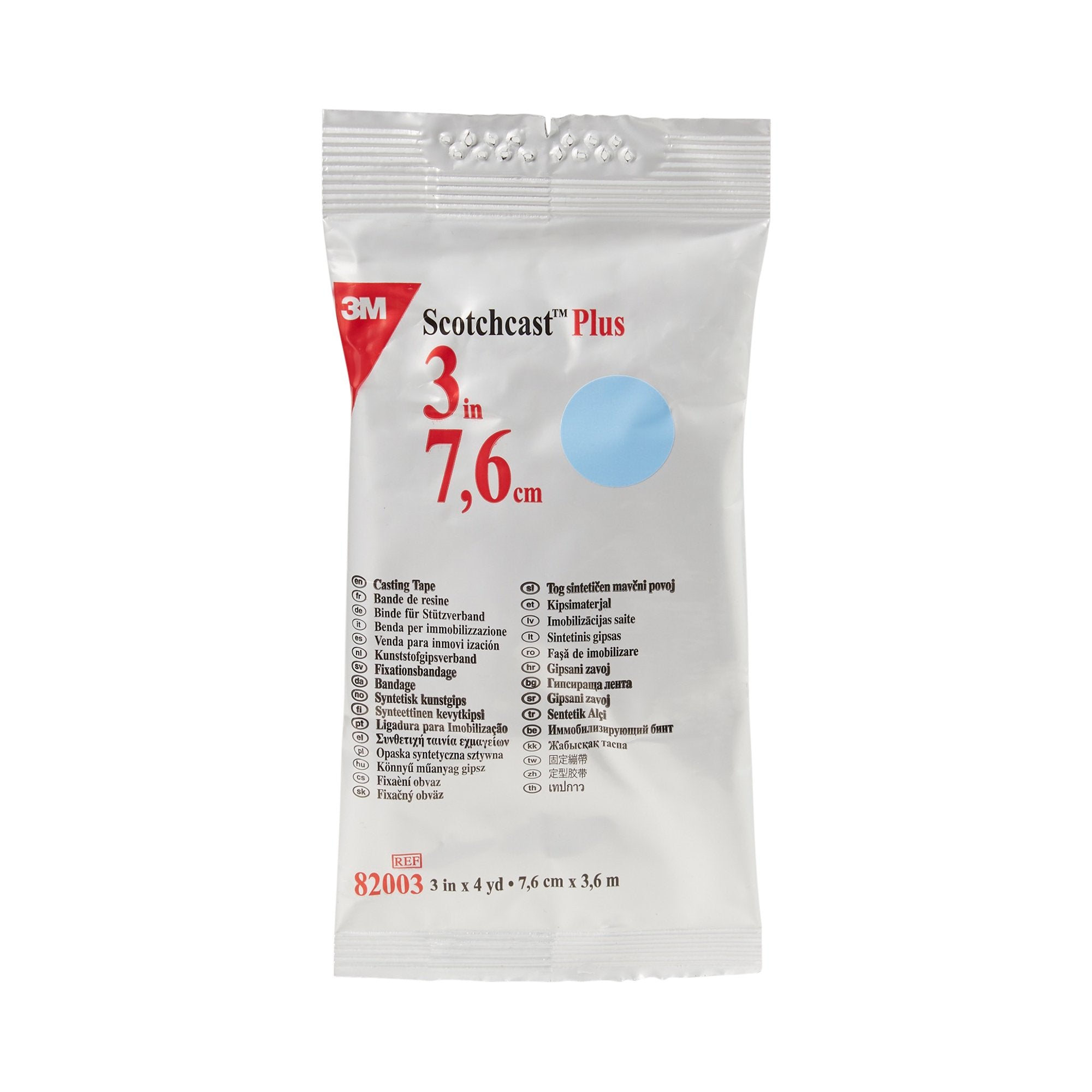 Cast Tape 3M Scotchcast Plus 3 Inch X 12 Foot Fiberglass / Resin Light Blue,Packaging Type- Box