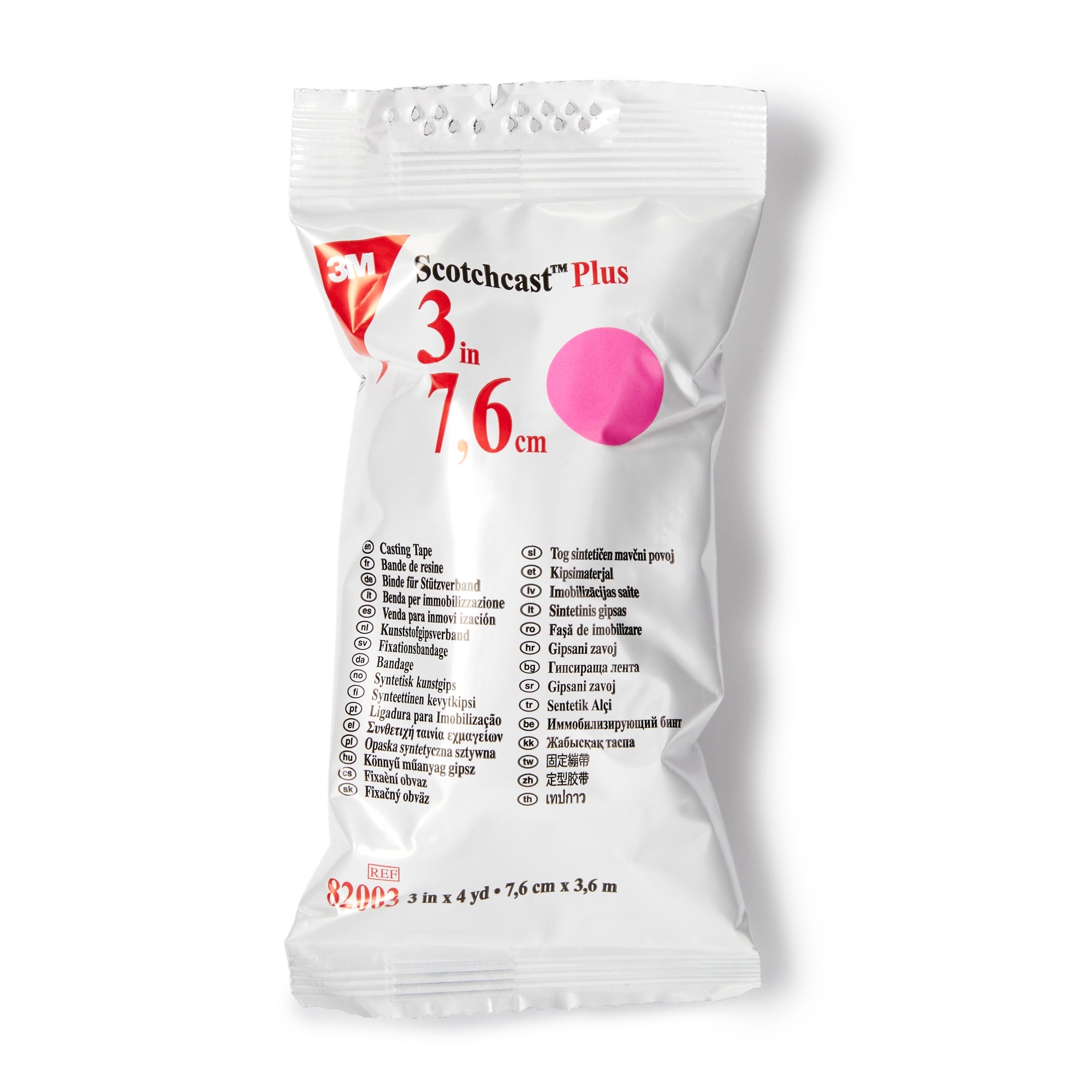Cast Tape 3M Scotchcast Plus 3 Inch X 12 Foot Fiberglass / Resin Bright Pink,Packaging Type- Box