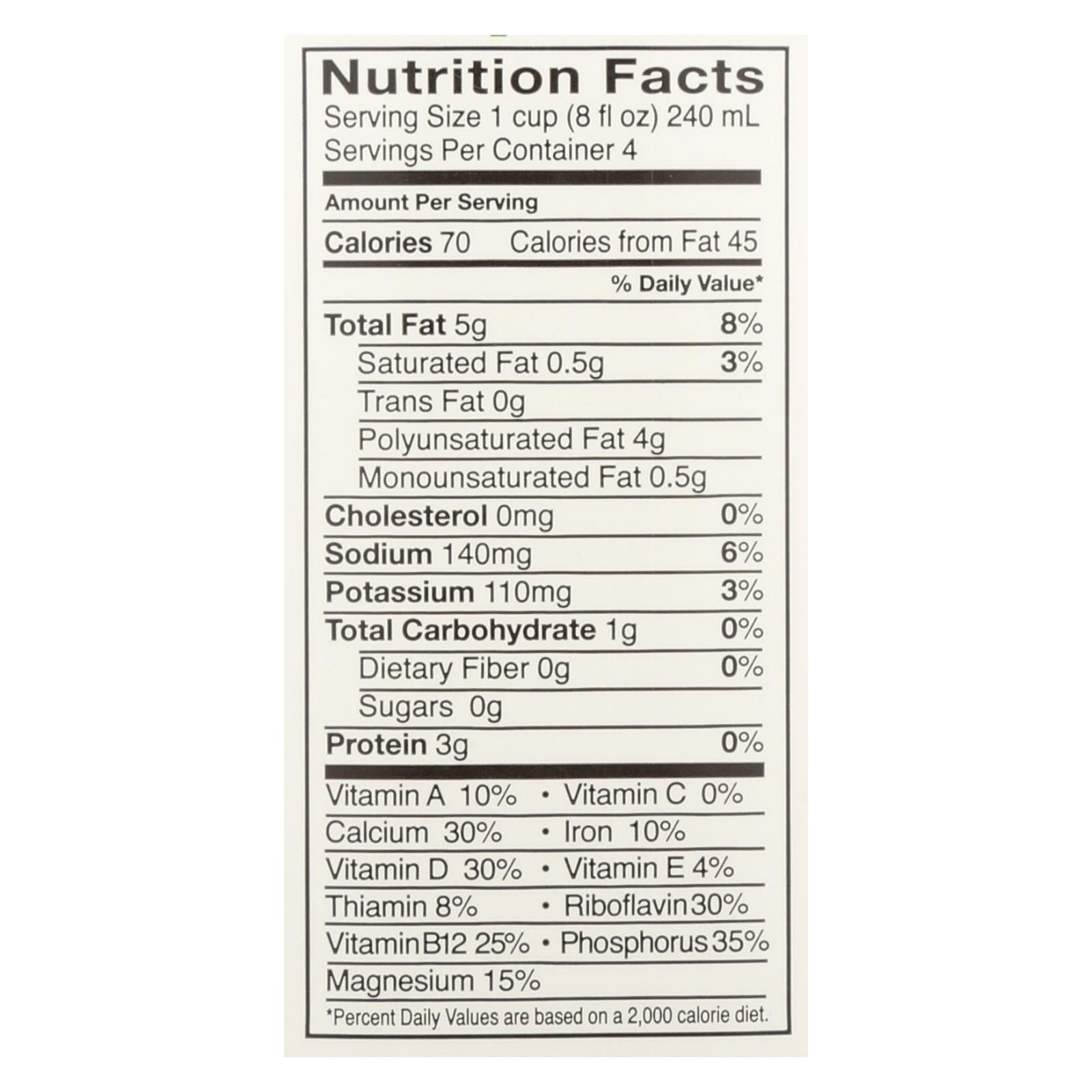pacific natural foods hemp vanilla unsweetened case of 12 32 fl oz