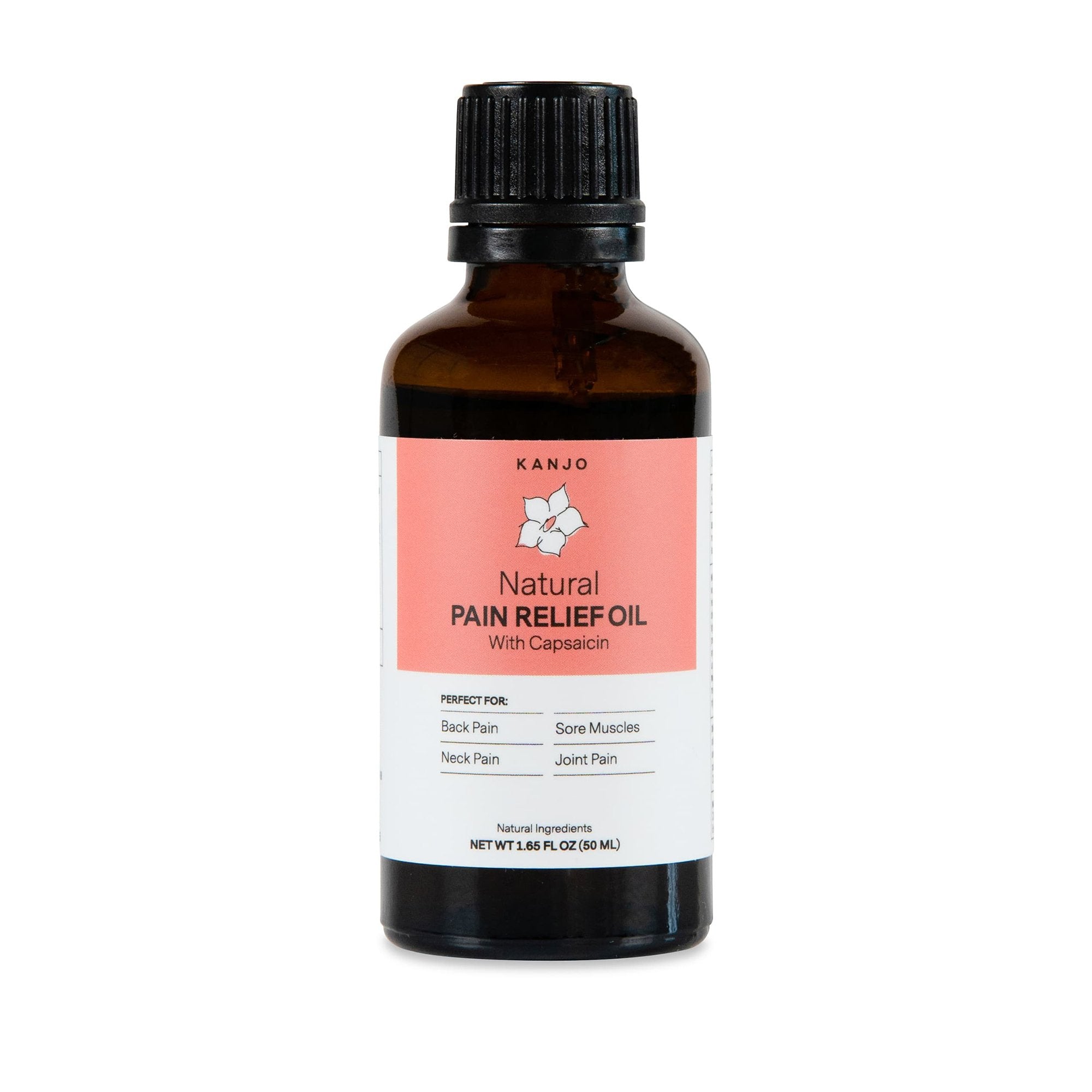 Topical Pain Relief Kanjo 0.15% Strength Capsaicin Topical Oil 1.65 oz.