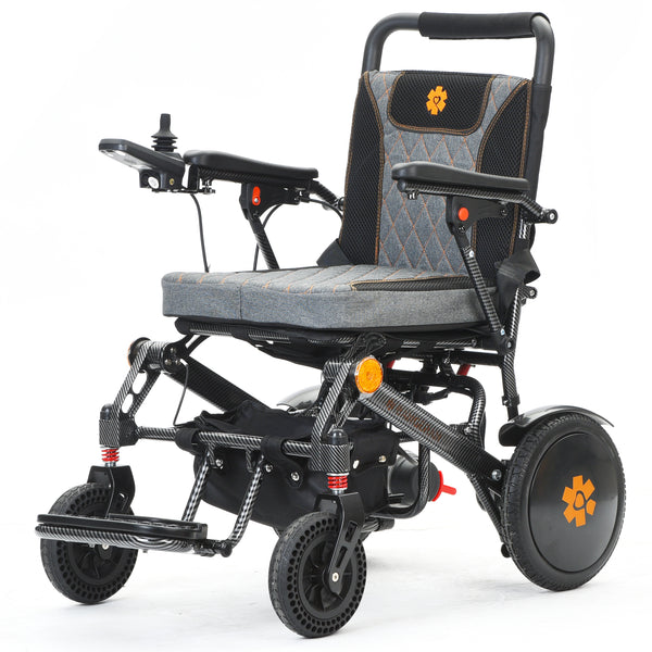 Electric wheelchair product image showing overall design