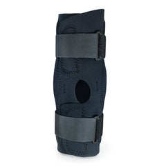 McKesson Hinged Knee Brace – Black Wraparound Open-Patella with D-Rings, 3X-Large (28–30-1/2 in) | HCPCS L1820