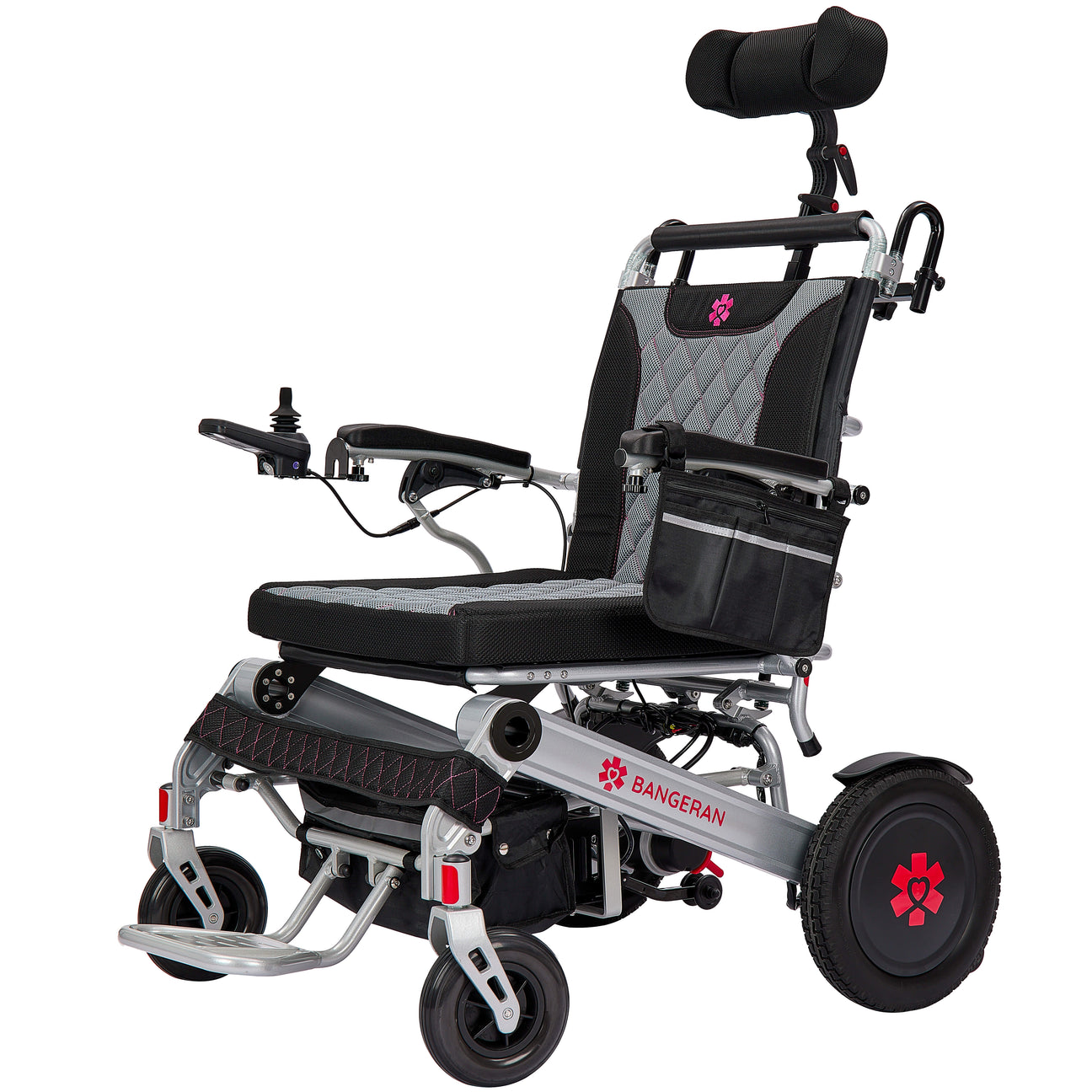Mammoth EX Auto Recline - Reclining Bariatric Power Wheelchair with 400 lbs Weight Capacity, 22” Extra Wide